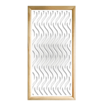 VERTICALWAVES - Moduli Decorativi in Legno e PVC nero / 47x94 cm