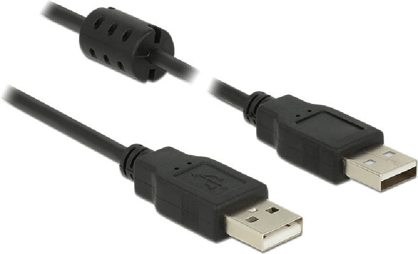 Delock Cavo USB 2.0 Tipo A maschio > USB 2.0 Tipo A maschio 0,5 m nero