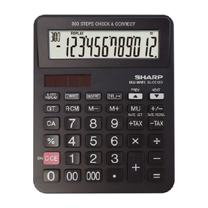 Sharp Calcolatrice da Tavolo EL-CC12D 12 cifre