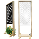 CRUSADES - Separè - Paravento modulabile - 70x190cm - in Legno e PVC bianco