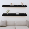 vidaXL-Mensole-da-Parete-2pz-Nero-110x12x9cm-in-Legno-Massello-di-Pino