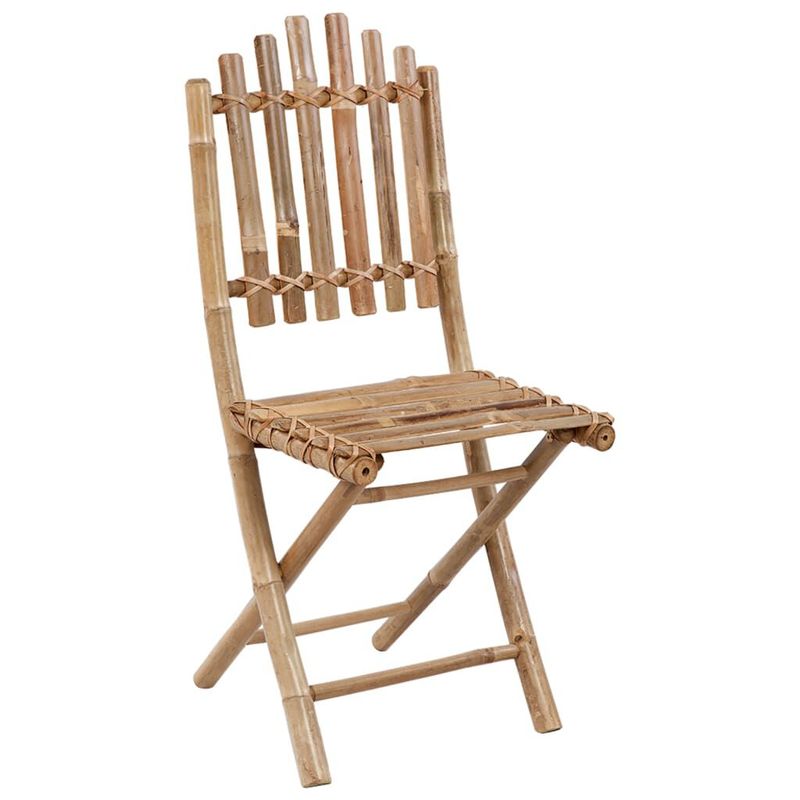 vidaXL-Sedie-da-Giardino-Pieghevoli-2-pz-con-Cuscini-in-Bambu