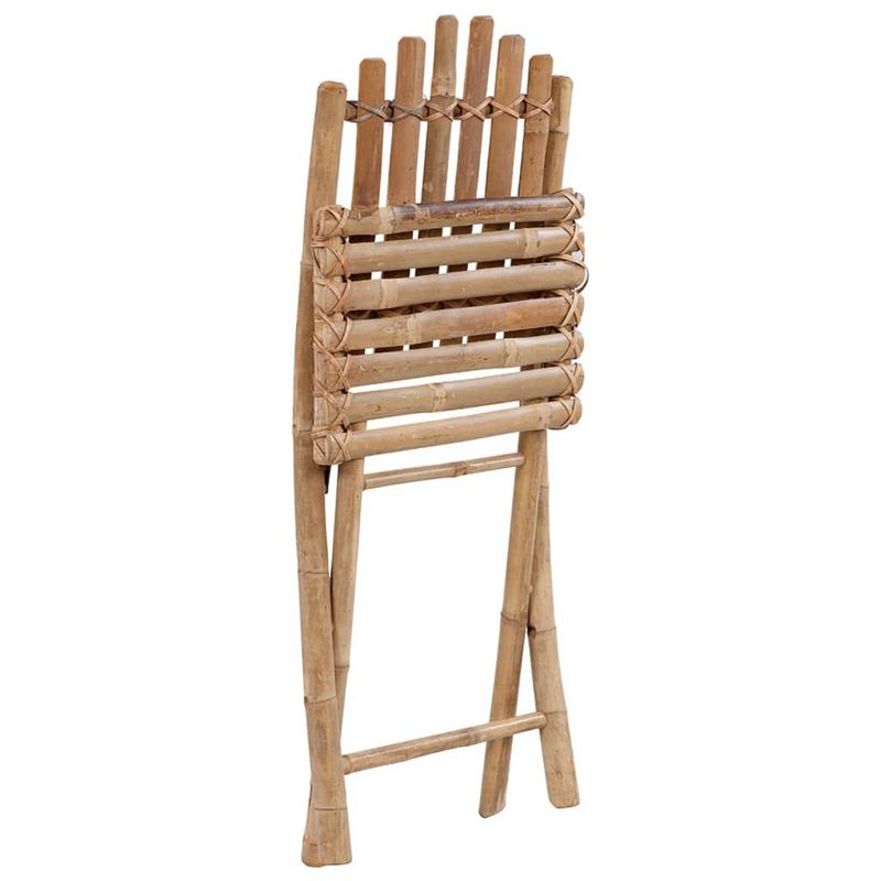 vidaXL-Sedie-da-Giardino-Pieghevoli-2-pz-con-Cuscini-in-Bambu
