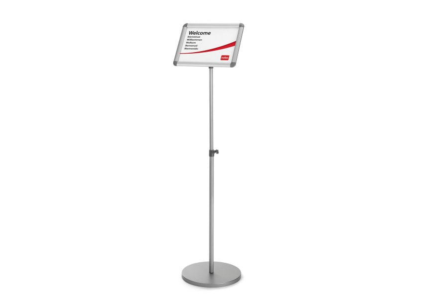 Nobo Cornice a scatto a cavalletto A4 (Nobo Sign Holder Snap Frame Floor Standing A4 1902383 DD)