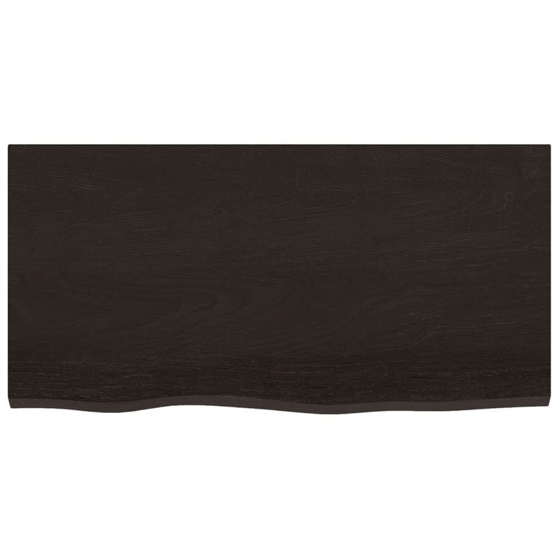 vidaXL-Ripiano-Muro-Grigio-Scuro-80x40x6-cm-Massello-Rovere-Trattato