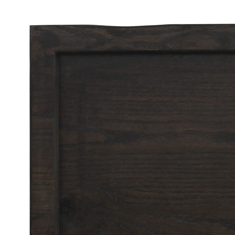 vidaXL-Ripiano-Muro-Grigio-Scuro-80x40x6-cm-Massello-Rovere-Trattato