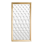 SIVIGLIA - Moduli Decorativi in Legno e PVC nero / 48x48 cm