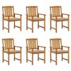 vidaXL-Sedie-da-Giardino-con-Cuscini-8-pz-in-Legno-Massello-di-Acacia