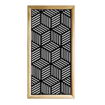 CUBIC - Moduli Decorativi in Legno e PVC bianco / 47x94 cm