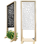 CODIUM - Separè - Paravento modulabile - 70x190cm - in Legno e PVC Bianco