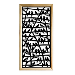 BIRDS - Moduli Decorativi in Legno e PVC bianco / 48x48 cm