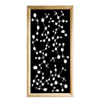 NANOTECH - Moduli Decorativi in Legno e PVC nero / 73x148 cm