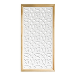 CANTERBURY - Moduli Decorativi in Legno e PVC nero / 98x98 cm