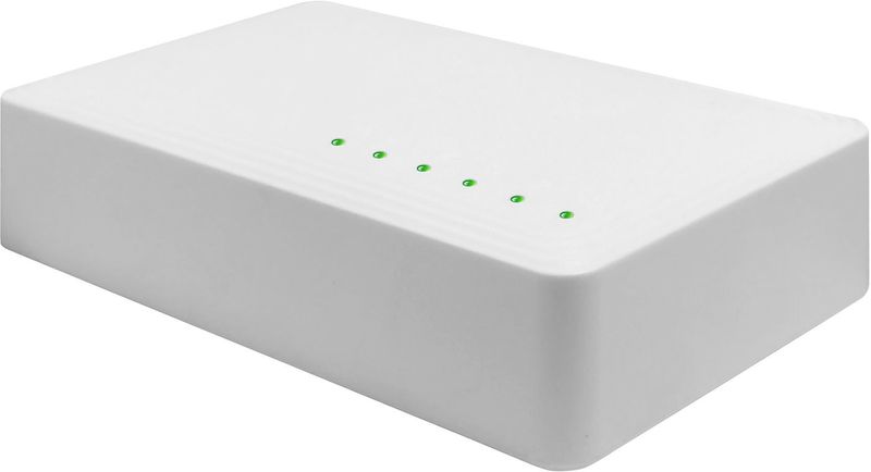eSTUFF-GLB236050-switch-di-rete-Non-gestito-Gigabit-Ethernet--10-100-1000--Bianco--5-Port-Gigabit-Nano-Switch---Warranty