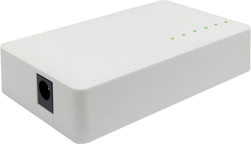 eSTUFF-GLB236050-switch-di-rete-Non-gestito-Gigabit-Ethernet--10-100-1000--Bianco--5-Port-Gigabit-Nano-Switch---Warranty