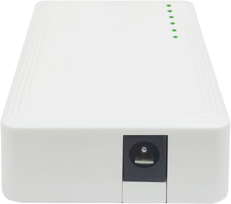 eSTUFF-GLB236050-switch-di-rete-Non-gestito-Gigabit-Ethernet--10-100-1000--Bianco--5-Port-Gigabit-Nano-Switch---Warranty