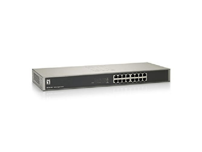 Level One LevelOne GSW-1657 switch di rete Non gestito Gigabit Ethernet (10/100/1000) Nero, Grigio