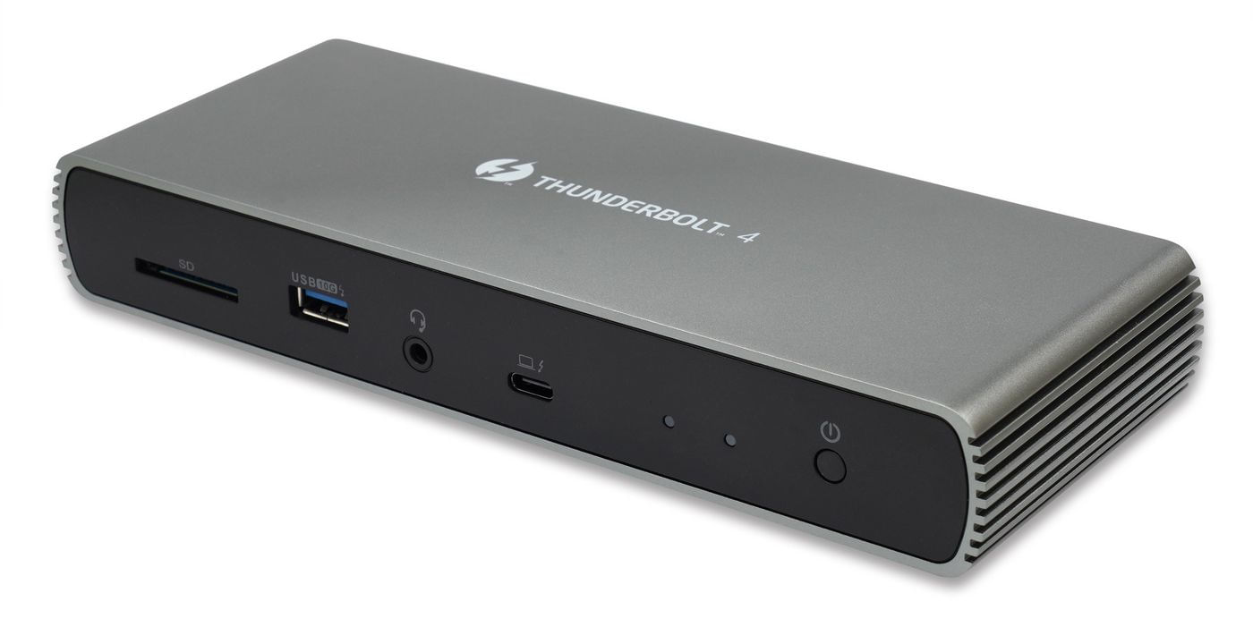Gearlab eSTUFF GLB232005 replicatore di porte e docking station per laptop Cablato Thunderbolt 4 Alluminio