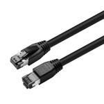 Microconnect MC-SFTP8075S cavo di rete Nero 7,5 m Cat8.1 S/FTP [S-STP] (CAT8.1 S/FTP 7,5m Black LSZH - Shielded Network