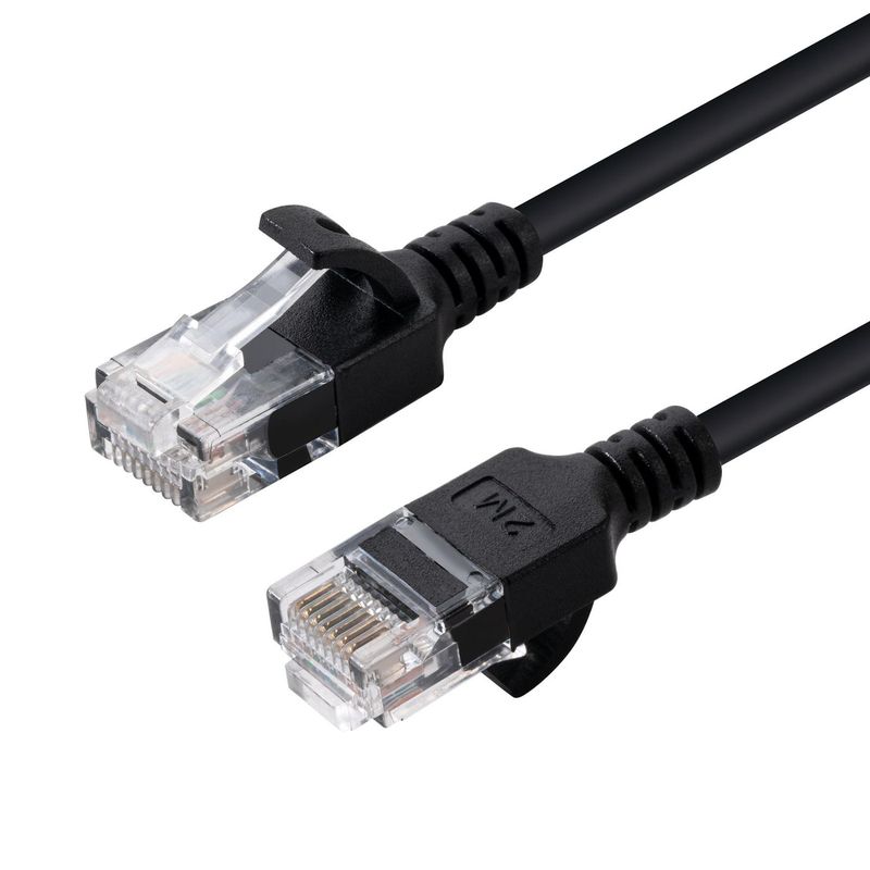 Microconnect-W125628039-cavo-di-rete-Nero-025-m-Cat6a-U-UTP--UTP---U-UTP-CAT6A-Slim-0.25M-Black---Unshielded-Network-Ca