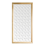 SNAKE - Moduli Decorativi in Legno e PVC nero / 47x94 cm