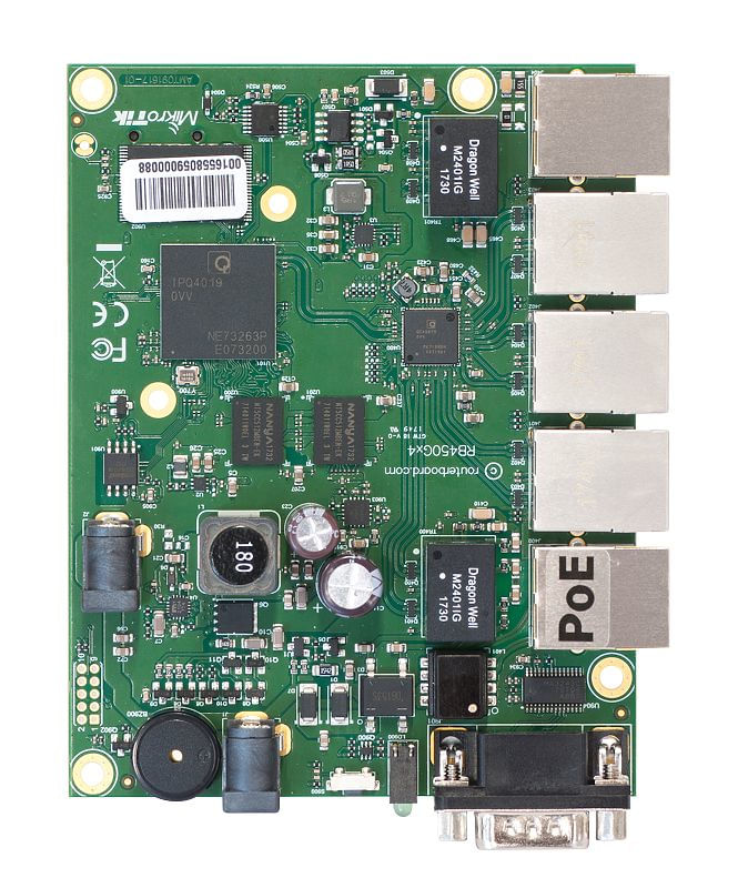Mikrotik-RB450Gx4-router-cablato-Gigabit-Ethernet-Verde--MikroTik-RouterBoard-450Gx4-Router---RB450Gx4--RouterOS-L5--
