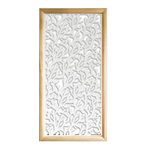 KORAL - Moduli Decorativi in Legno e PVC bianco / 98x98 cm