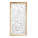 GHIRIGORI - Moduli Decorativi in Legno e PVC nero / 98x98 cm