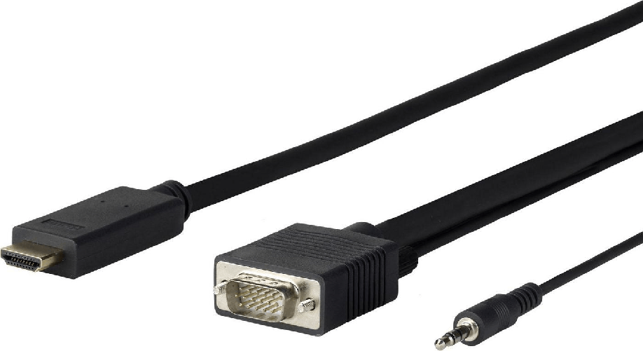 Vivolink PROHDMIVGA1 cavo e adattatore video 1 m HDMI tipo A [Standard] VGA [D-Sub] Nero (PRO HDMI TO VGA + AUDIO - . -