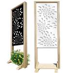 FIREWORKS - Separè - Paravento modulabile - 70x190cm - in Legno e PVC Bianco