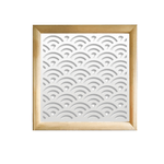 SUNNY - Moduli Decorativi in Legno e PVC nero / 98x98 cm