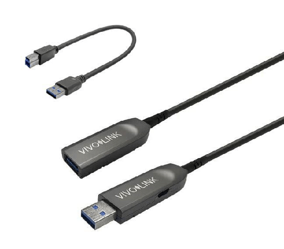 Vivolink PROUSB3AAF50 cavo USB 50 m USB 3.2 Gen 1 [3.1 Gen 1] USB A Nero (USB 3.0, USB-A male, USB-A - female, 50m inclu
