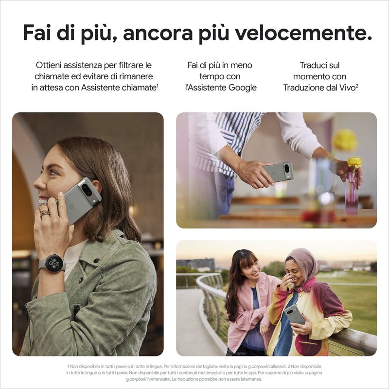 Google-Pixel-8--Smartphone-Android-Avanzato-con-Fotocamera-e-Batteria-Potente---Nero-Ossidiana-128GB