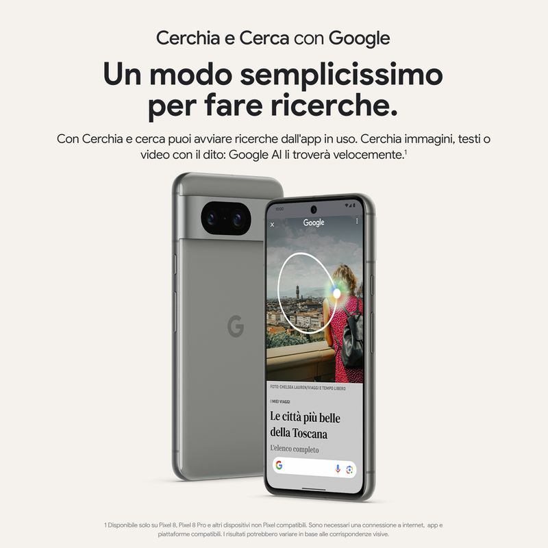 Google-Pixel-8--Smartphone-Android-Avanzato-con-Fotocamera-e-Batteria-Potente---Nero-Ossidiana-128GB