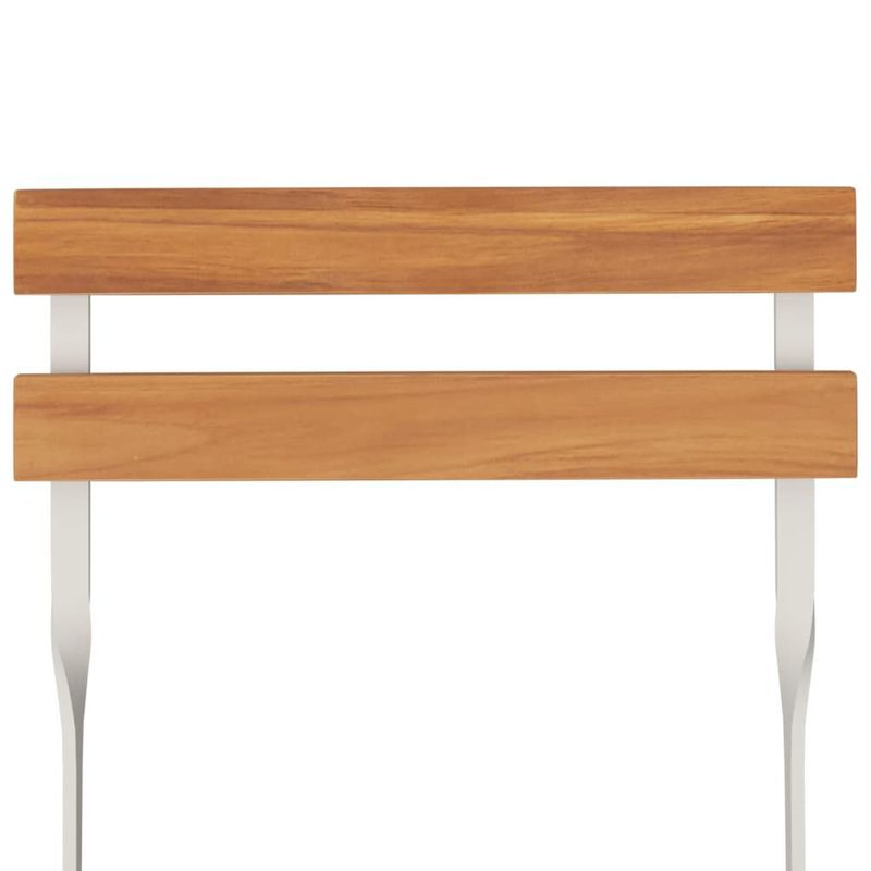 Sedie-Pieghevoli-da-Bistro-6-pz-Legno-Massello-Acacia-e-Acciaio
