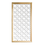 CROSS - Moduli Decorativi in Legno e PVC nero / 48x48 cm