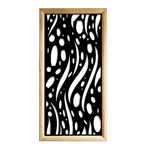 MISTRAL - Moduli Decorativi in Legno e PVC nero / 48x48 cm