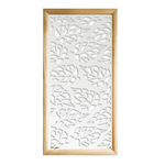 BUTTERLEAF - Moduli Decorativi in Legno e PVC nero / 47x94 cm