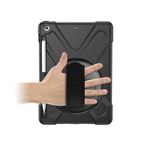 ESTUFF ES681543-BULK custodia per tablet 24,6 cm [9.7] Cover Nero (AUSTIN Defender Case iPad 9.7 - 2018/2017 with hand s