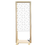 LABYRINTH M - Separè - Paravento modulabile - 70x190cm - in Legno e PVC Bianco