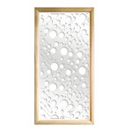 BAKTERIA - Moduli Decorativi in Legno e PVC nero / 47x94 cm