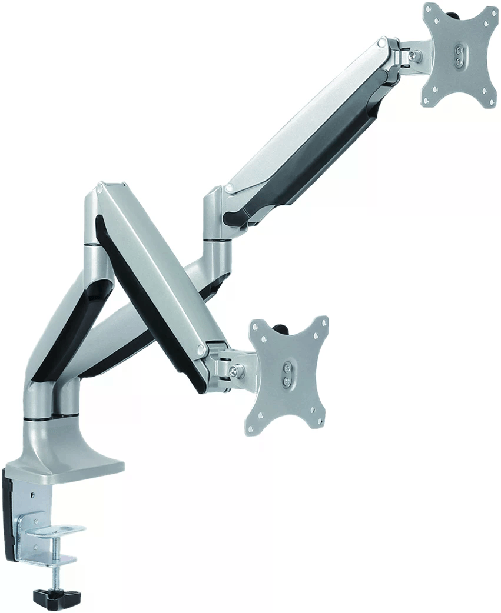 Value-Braccio-Doppio-Monitor-Desk-Clamp-4-Joints-Altezze-Aggiustabili-Separatamente