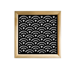 SUNNY - Moduli Decorativi in Legno e PVC nero / 73x148 cm