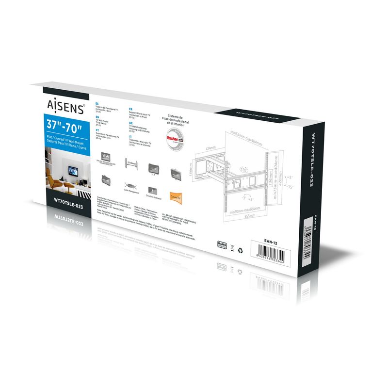 AISENS-WT70TSLE-023-Supporto-TV-a-parete-1778-cm--70--Nero