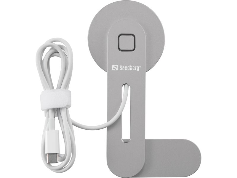Sandberg-441-53-Caricabatterie-per-dispositivi-mobili-Smartphone-Grigio-USB-Carica-wireless-Auto-Interno--ScreenMount-M