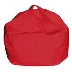 King Collection Pouf Comodone - 62 x 65 cm - rosso - King Collection