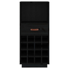 Portabottiglie-Nero-45x34x100-cm-in-Legno-Massello-di-Pino