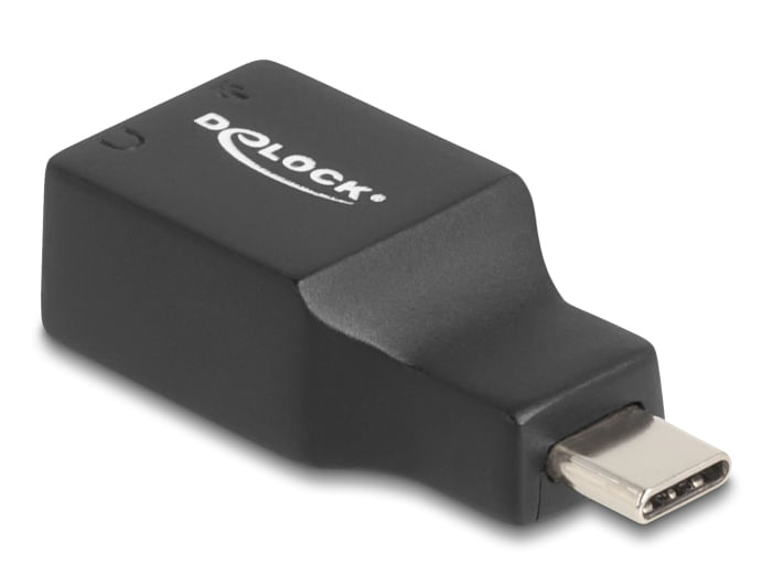 Delock-Externe-USB-Soundkarte-mit-Type-C-Stecker-auf-2-x-3.5-mm-Klinkenbuchse-Plug---Play--67128-