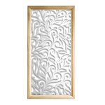 DECOR  - Moduli Decorativi in Legno e PVC bianco / 48x48 cm