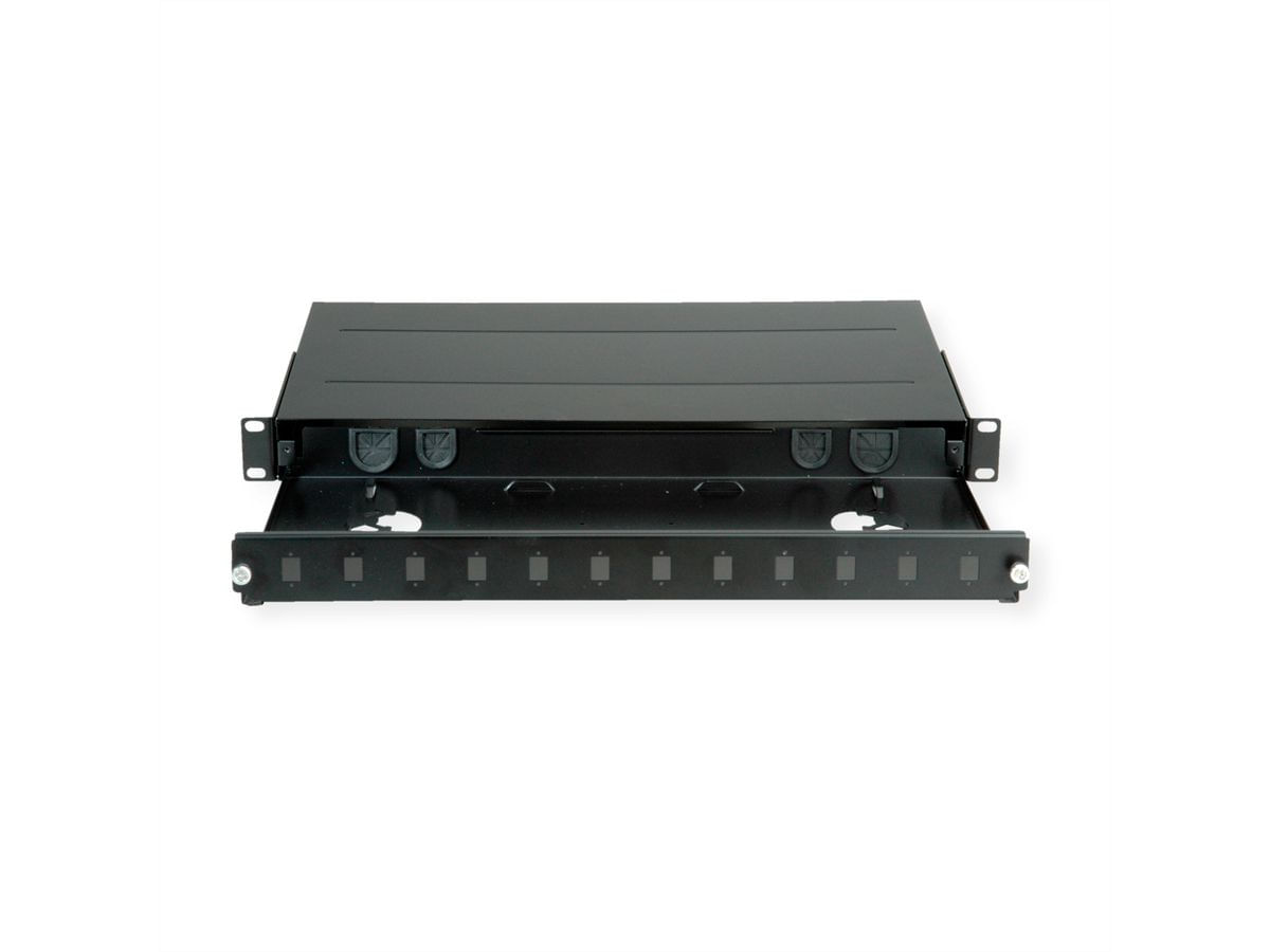 Roline Pannello patch keystone vuoto - montabile su rack - nero